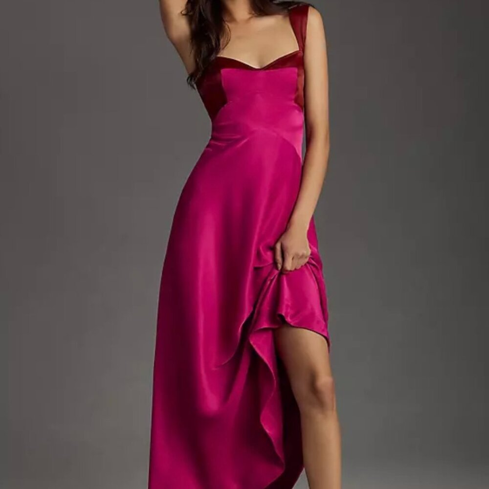 Maeve by Anthropologie Jocelyn Slip Midi Dress